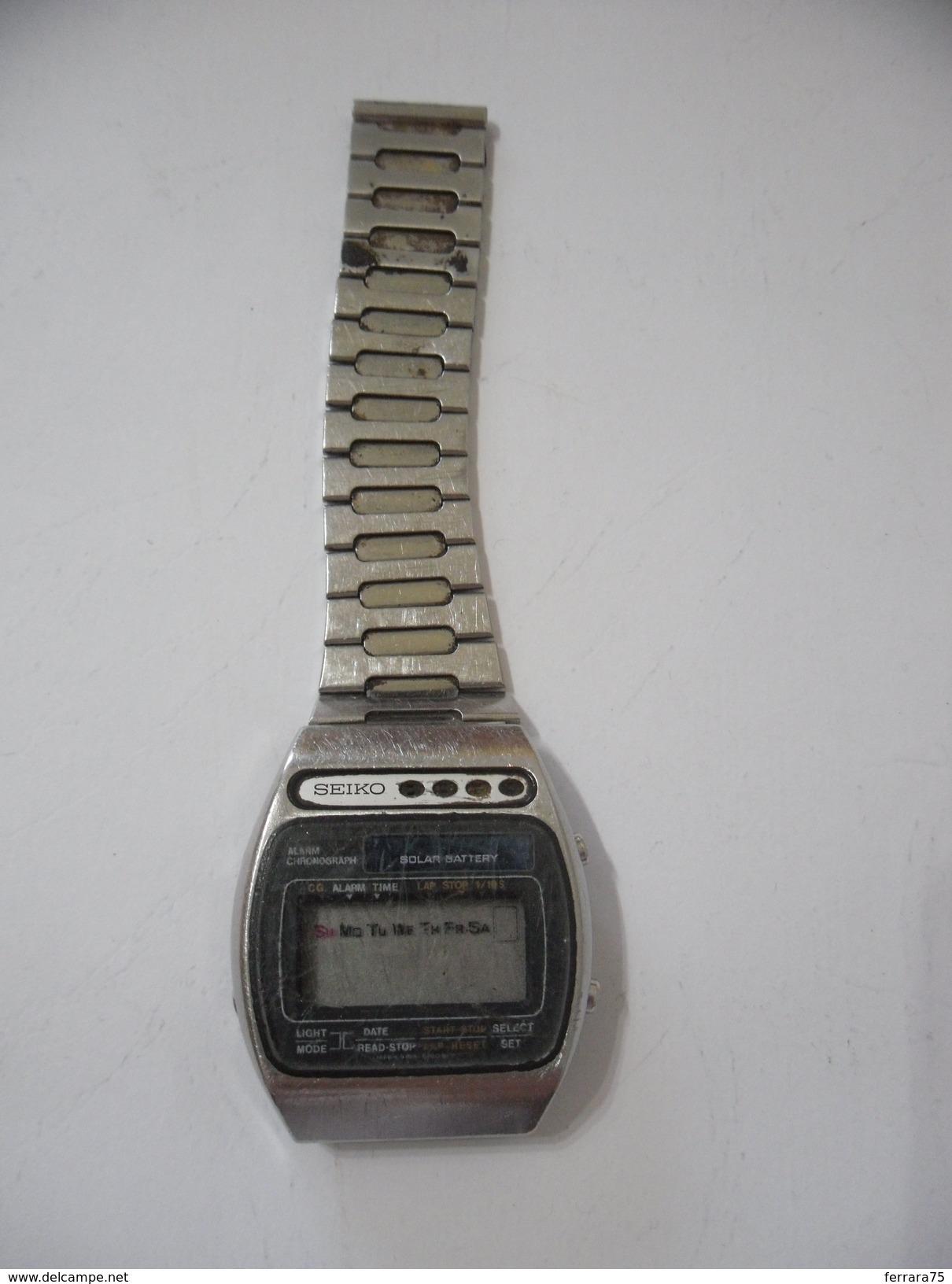 SEIKO VINTAGE WATCH SEIKO LCD BATTERY SOLAR ANNI 70. - Orologi Da Polso