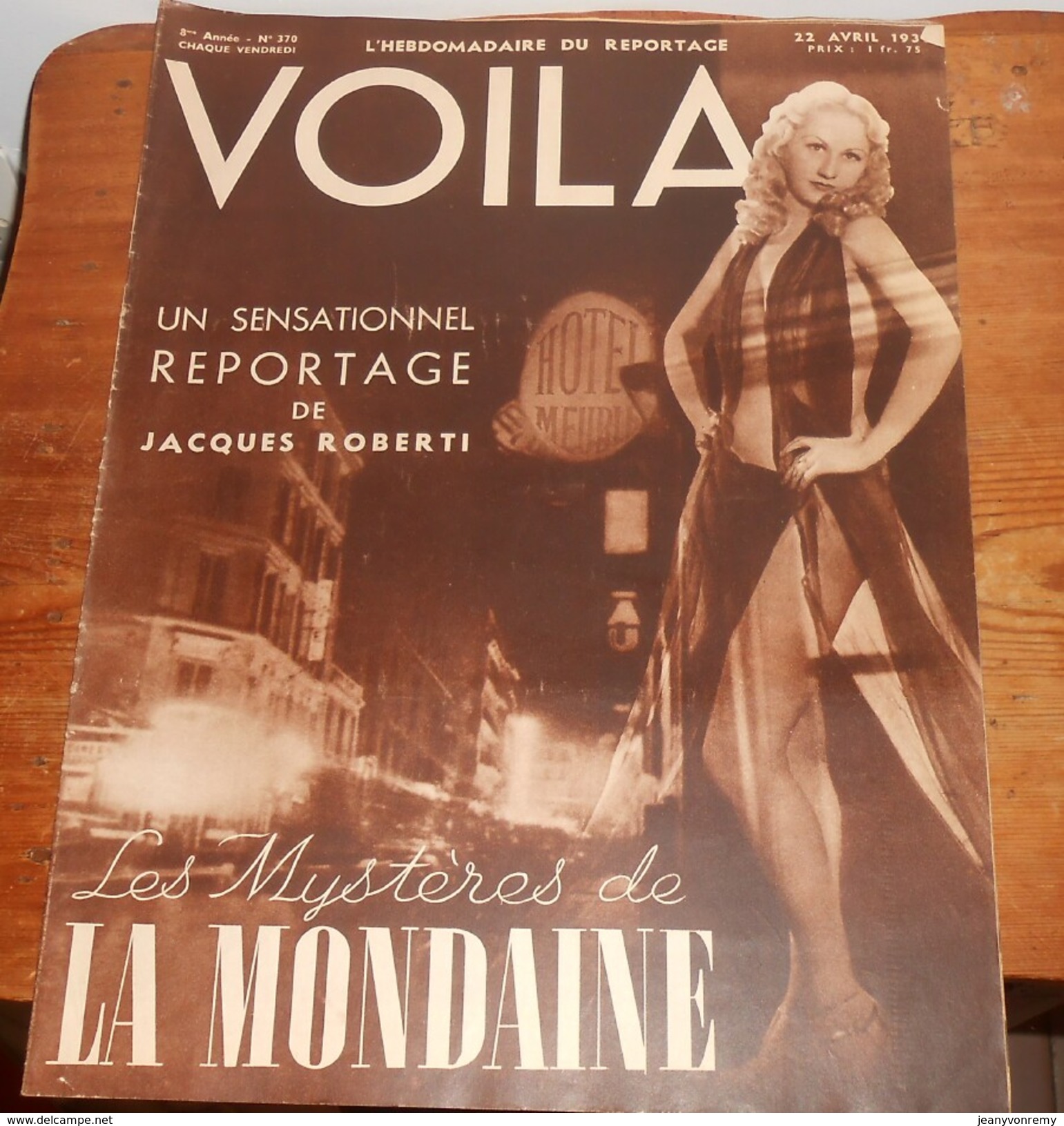 Voilà. N°370. 22 Avril 1938. Chasse Sous Marine. Chasseurs De Femmes. Faust. - 1900 - 1949