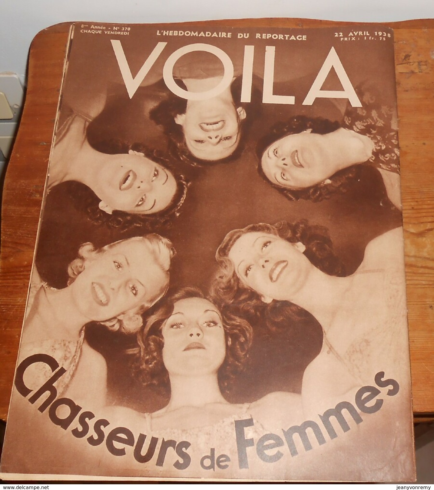 Voilà. N°370. 22 Avril 1938. Chasse Sous Marine. Chasseurs De Femmes. Faust. - 1900 - 1949