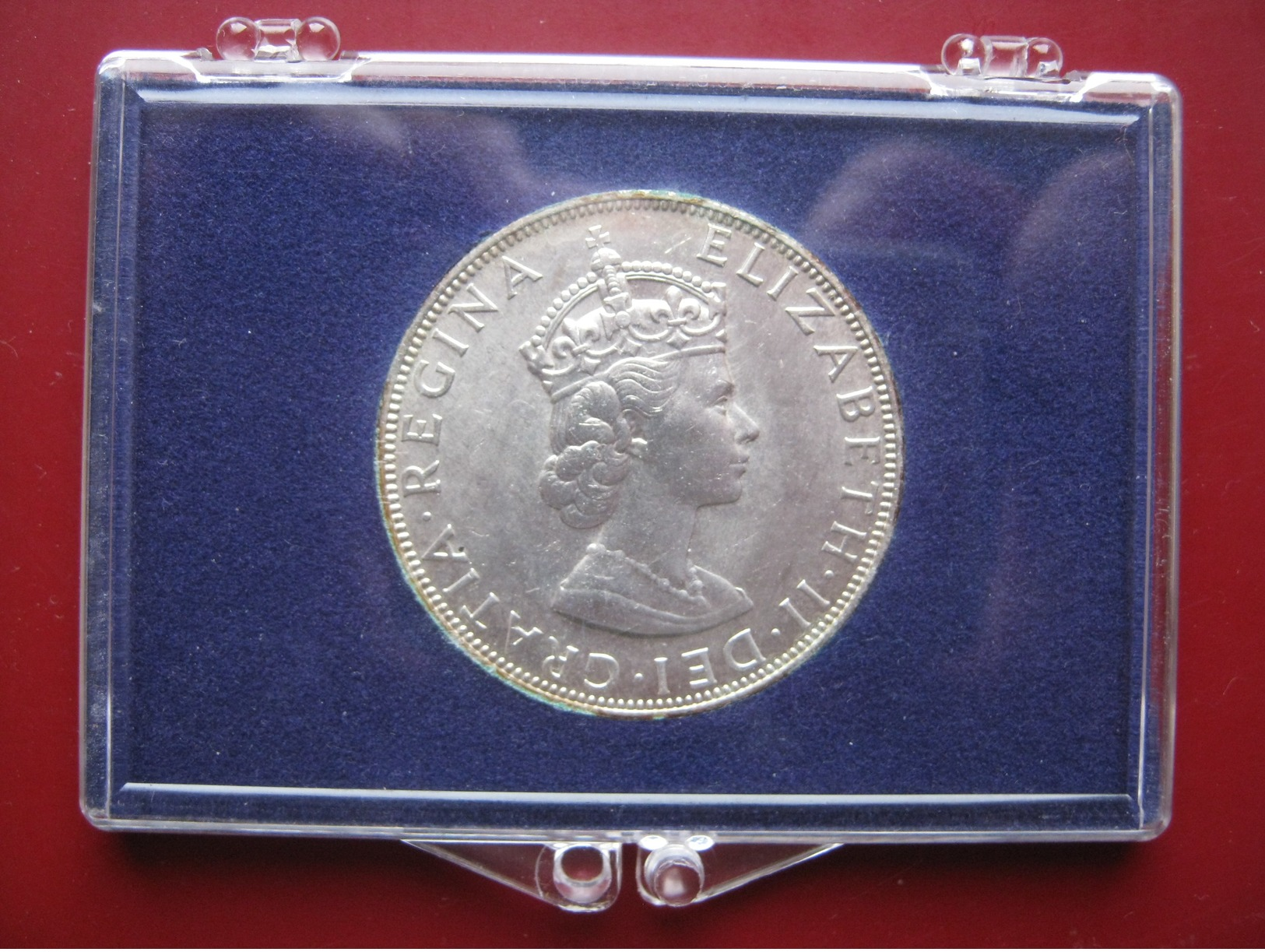 Bermuda 1964 Silver Crown Very Close To Or UNC Still Lustrous Cased - Bermudes