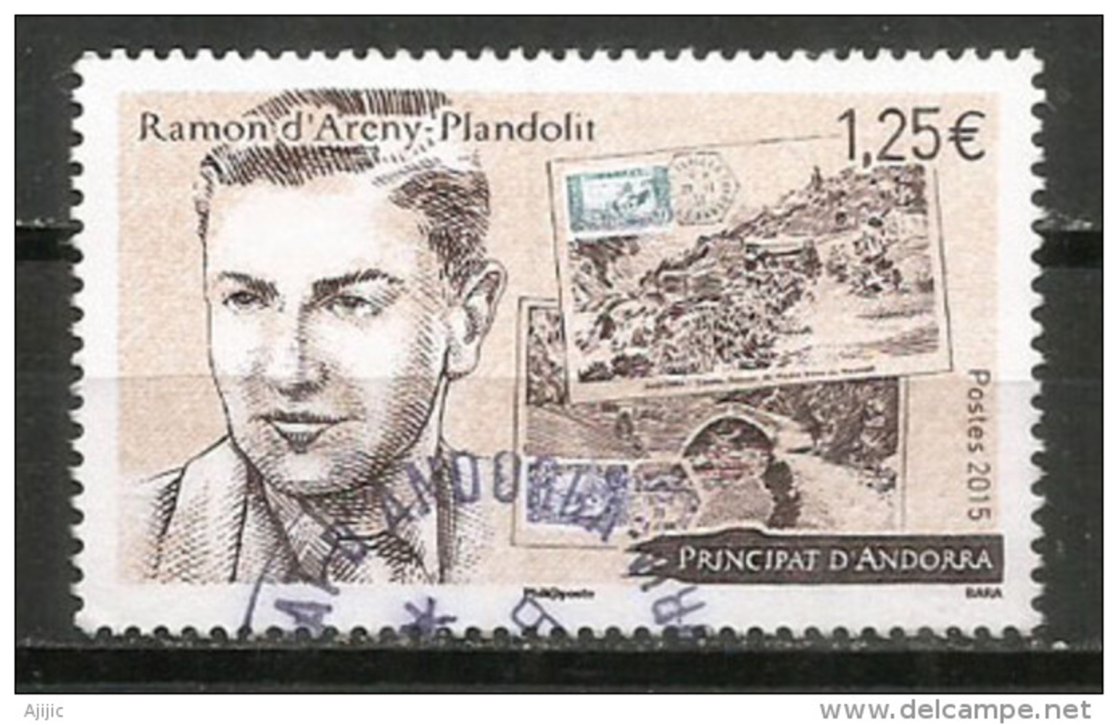 Ramon D'Areny 2015 (Puente De Sant Antoine En La Massana & Construcción Del N-D Santuario De Meritxell En Canillo) - Used Stamps