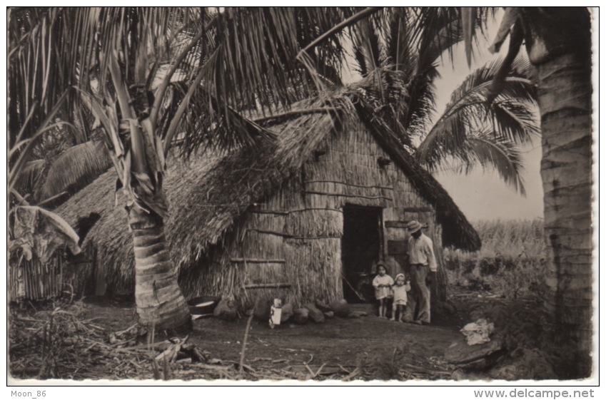 974 - REUNION - ILE BOURBON -  SAINT DENIS - RIVIERE DES PLUIES - UNE CASE A L'OMBRE DES COCOTIERS - Saint Denis