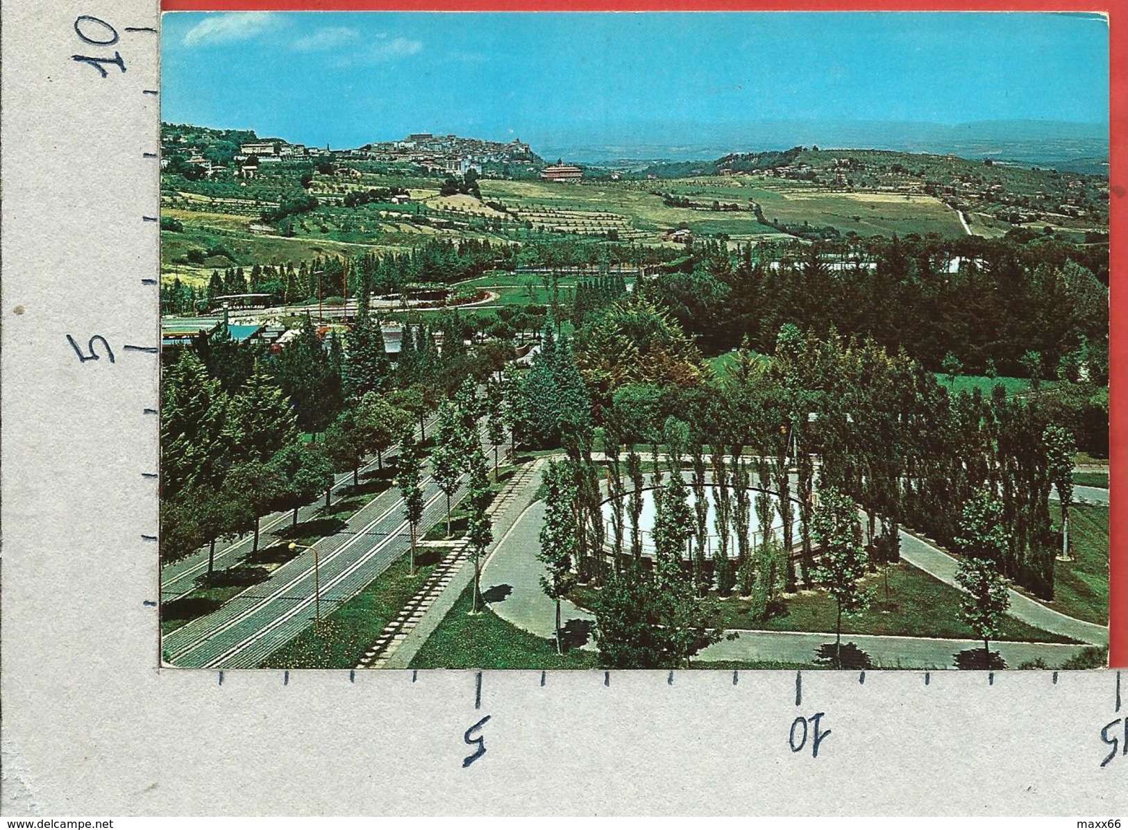 CARTOLINA NV ITALIA - CHIANCIANO TERME (SI) - Parco Fucoli E Veduta Del Paese - 10 X 15 - Siena