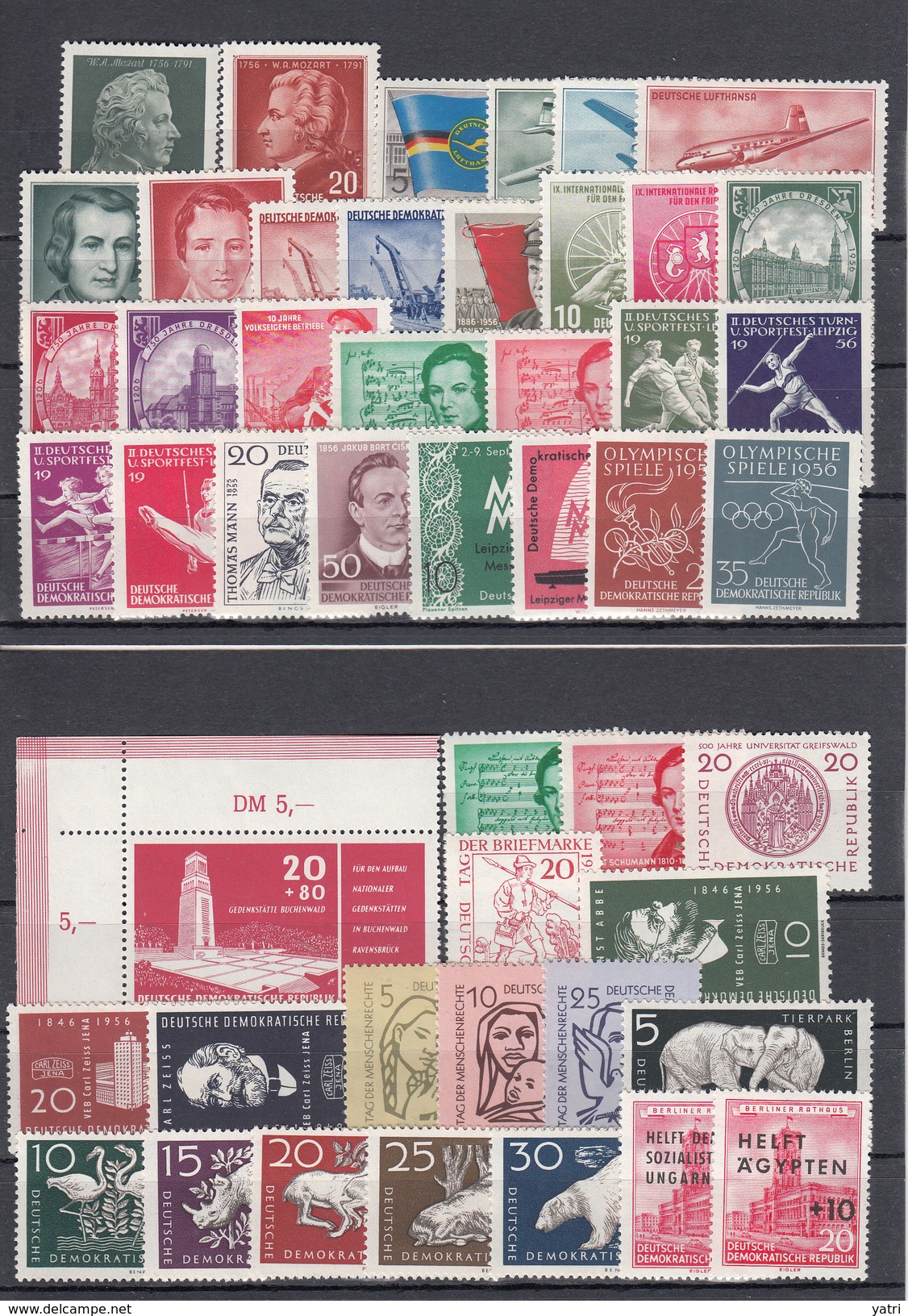 DDR - 1956 - Annata Completa | Complete Year Ser ** MNH - Nuovi