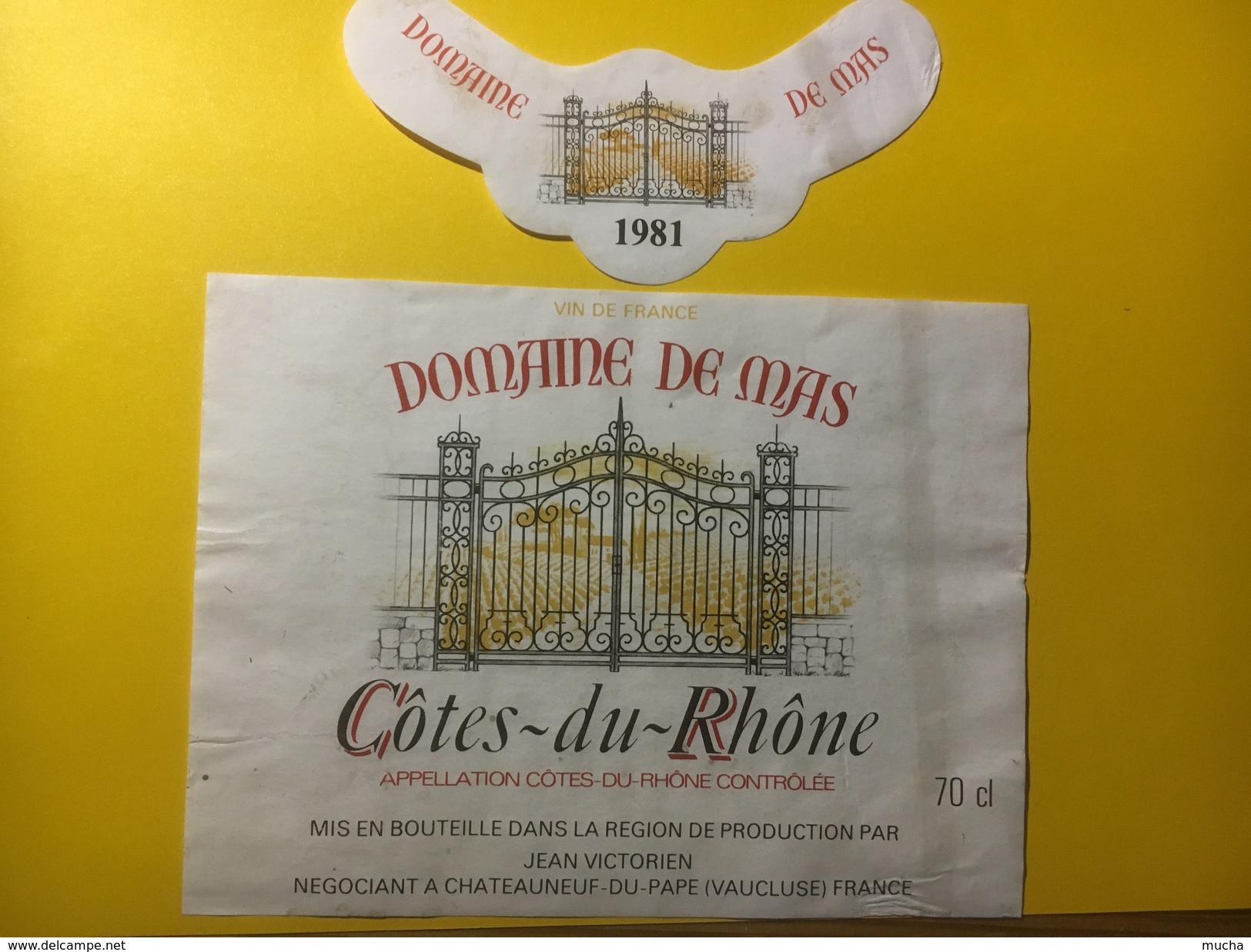 3797 - Domaine De Mas 1981 - Côtes Du Rhône