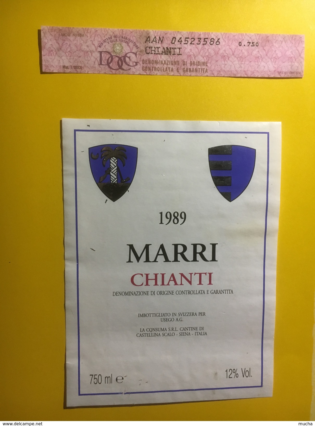 3810 -  Chianti Mari 1989 Italie - Sonstige & Ohne Zuordnung