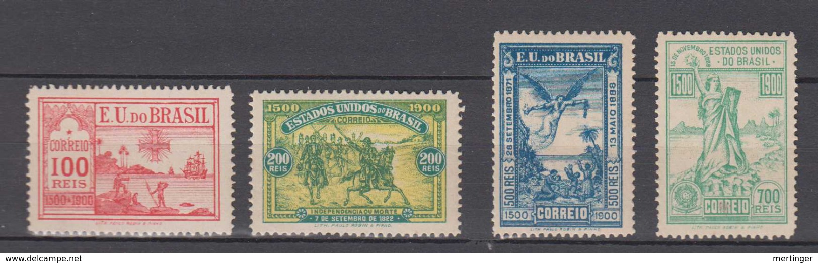 Brazil Brasil Mi# 138-41  MNH ** CENTARIO 1900 - Ongebruikt