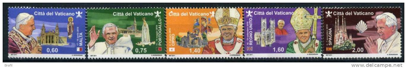 2011 Vaticano, Viaggi, Serie Completa Nuova (**) - Nuovi