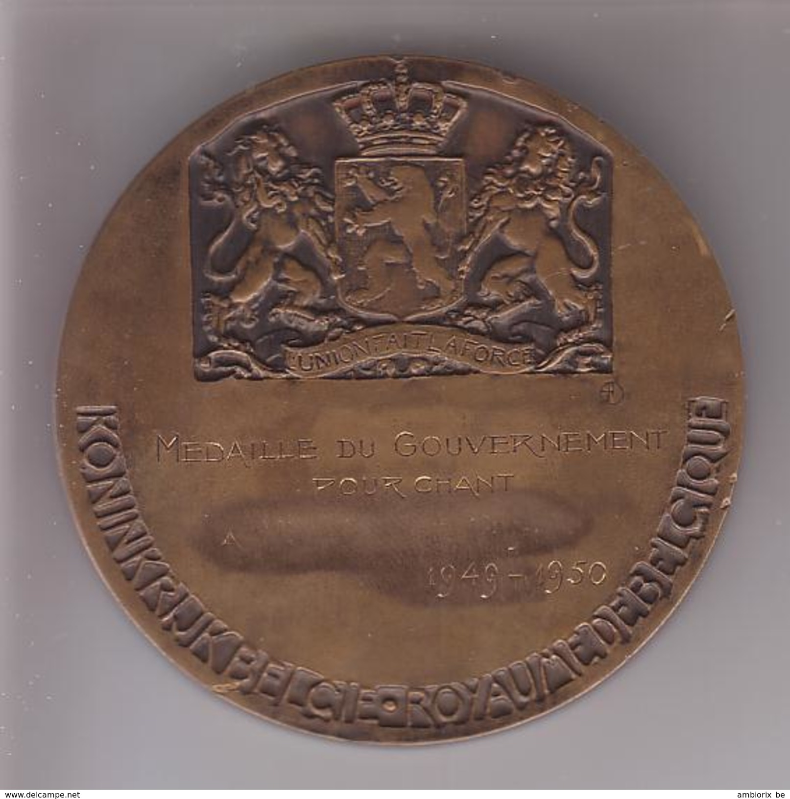BELGIUM PRO ARTE - Médaille Du Gouvernement Pour Chant - Professionali / Di Società