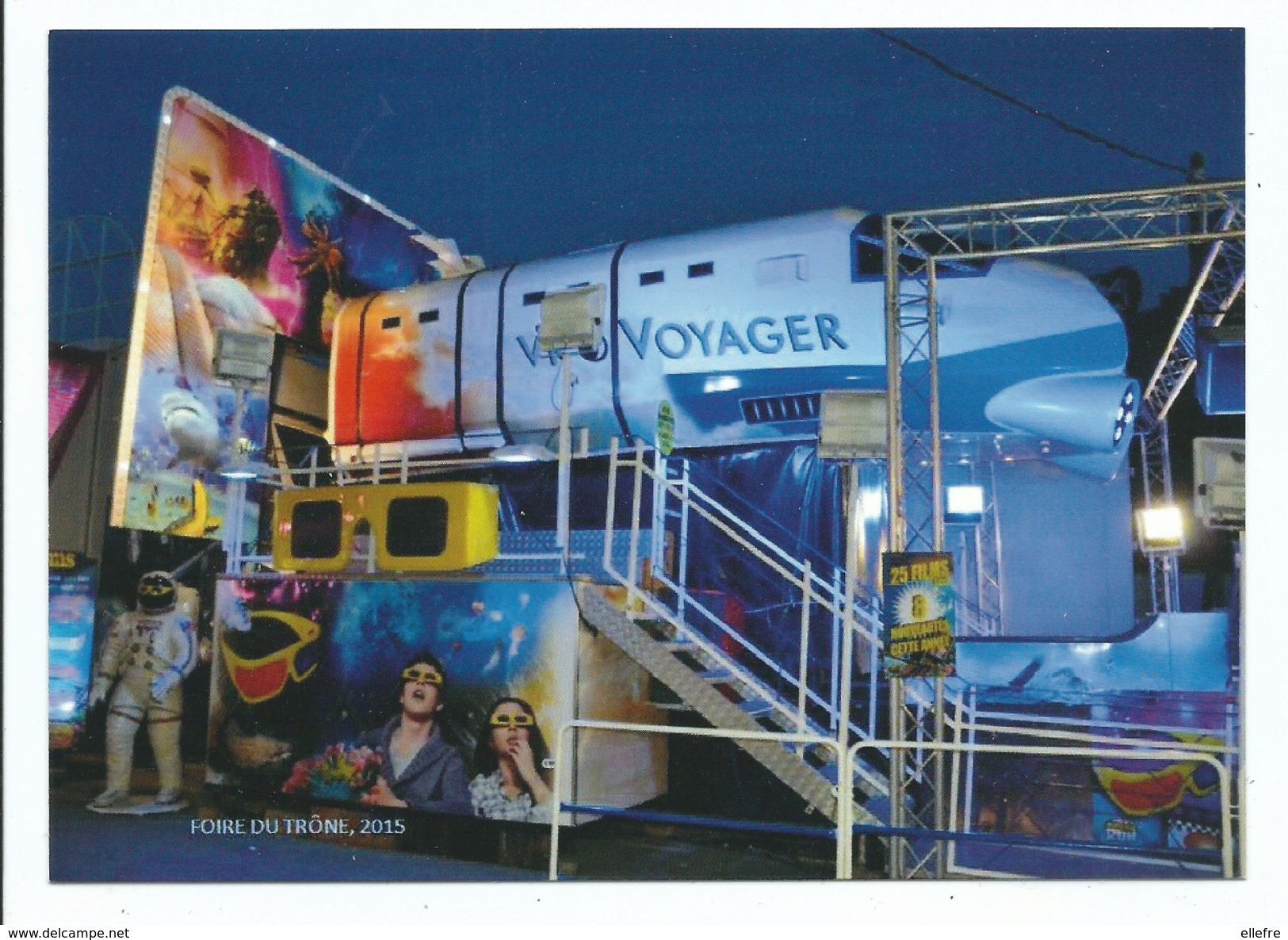 CPM Paris 12 ème FOIRE DU TRÔNE 2015 - Attraction Manège " Voyager " Cosmonaute - Ed Poster XXL - Arrondissement: 12