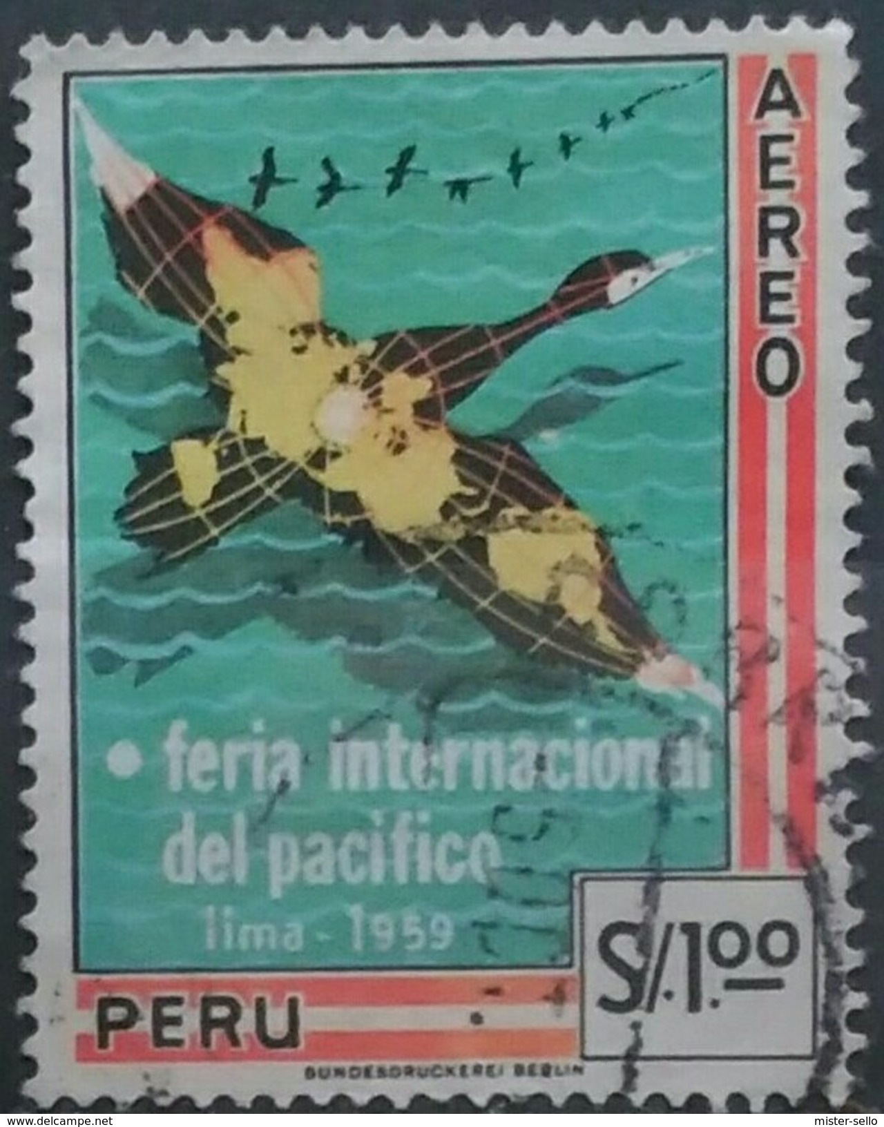 PERÚ 1960 Feria Internacional Del Pacífico. Lima. USADO - USED. - Peru