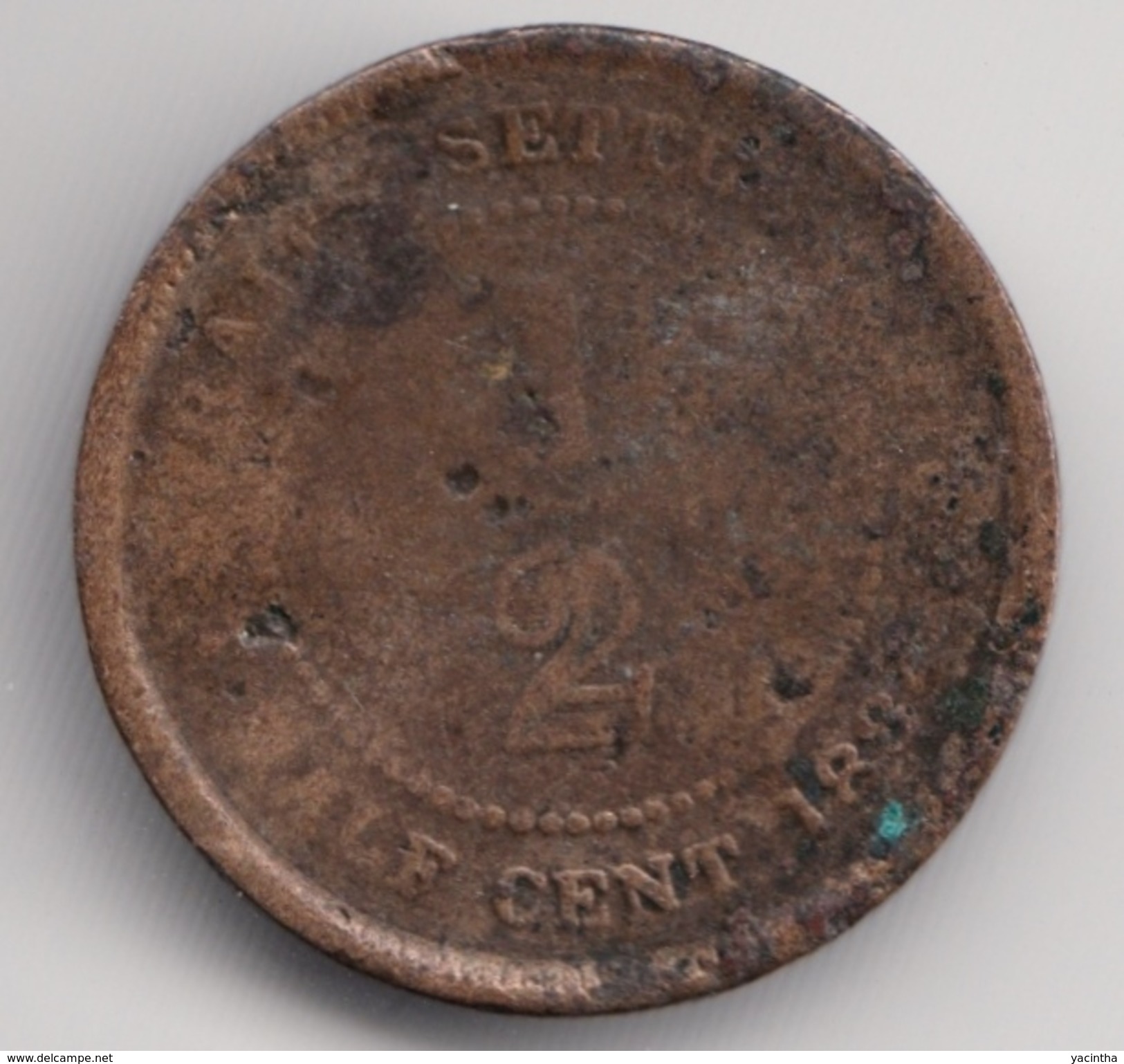 @Y@    Straits Settlements   1/2 Cent  1884    (4907 ) - India