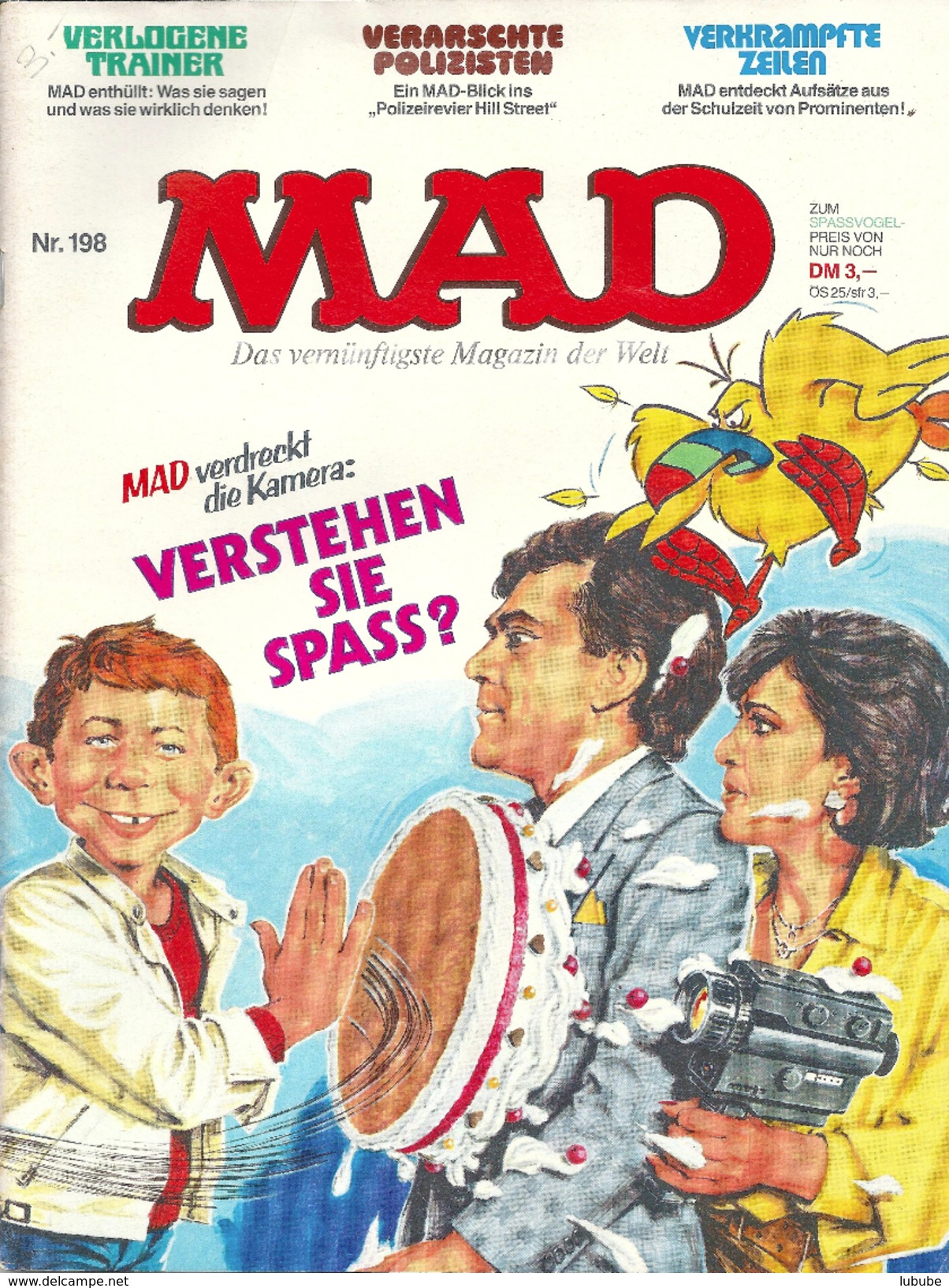 MAD Comic Nr. 198  "Verstehen Sie Spass ?"          1985 - Sonstige & Ohne Zuordnung