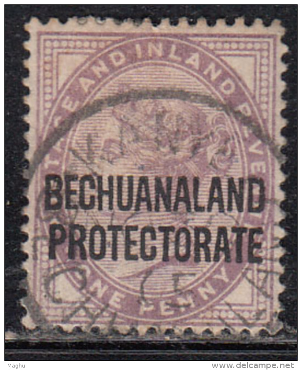 1d Used, Oveprint '  BECHUANALAND PROTECTORATE',  Used 1897, - 1885-1964 Bechuanaland Protectorate