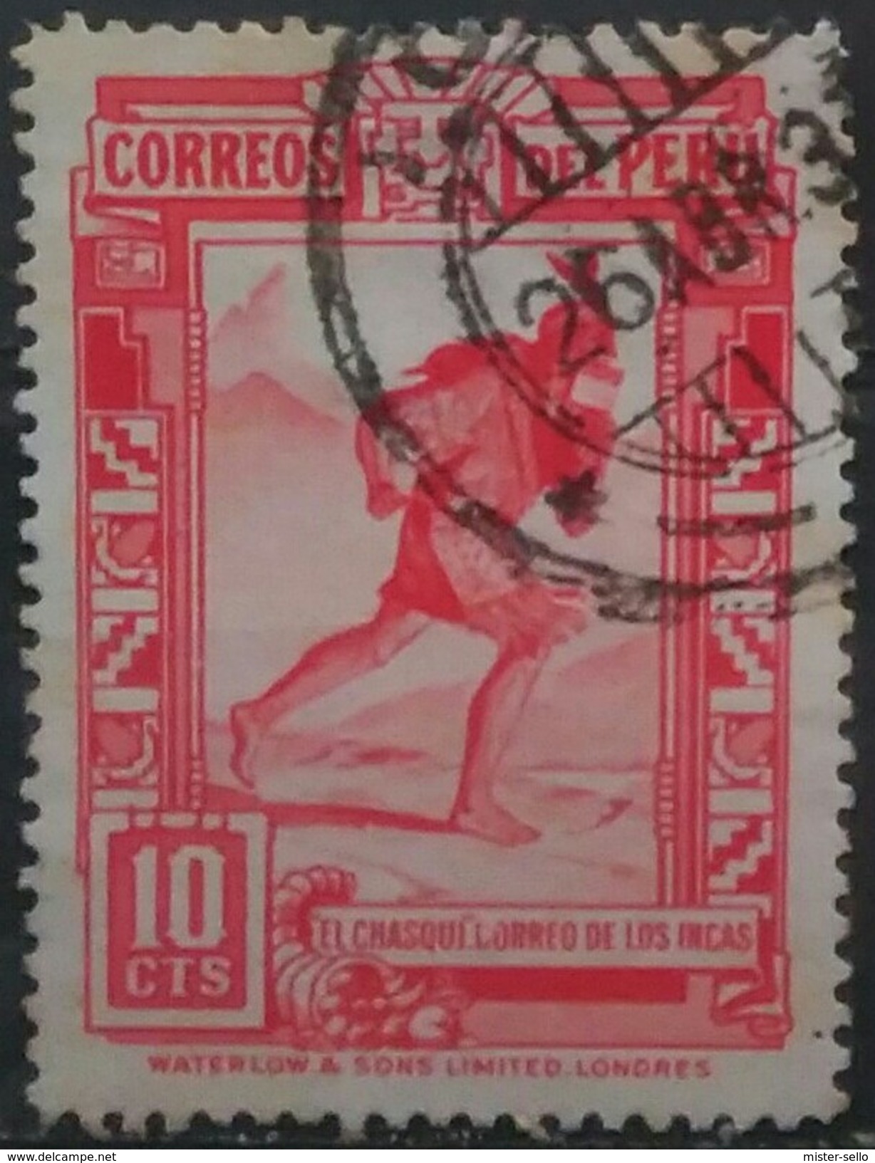 PERÚ 1936 Correo Inca. USADO - USED. - Peru