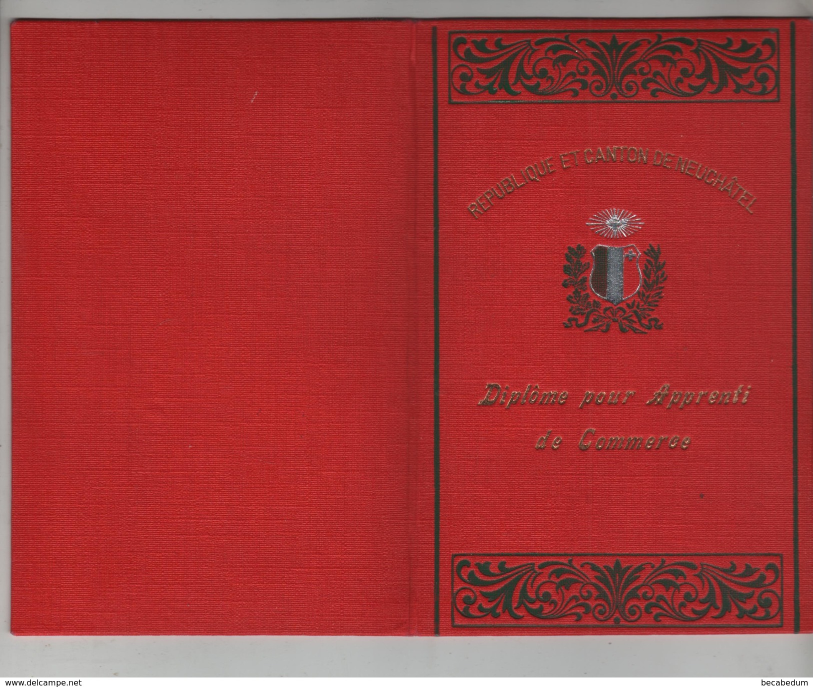 Diplôme Apprenti De Commerce Lehrbrief  Neuchâtel Pellegrini 1922 Vendeuse Denrées Alimentaires - Diploma & School Reports