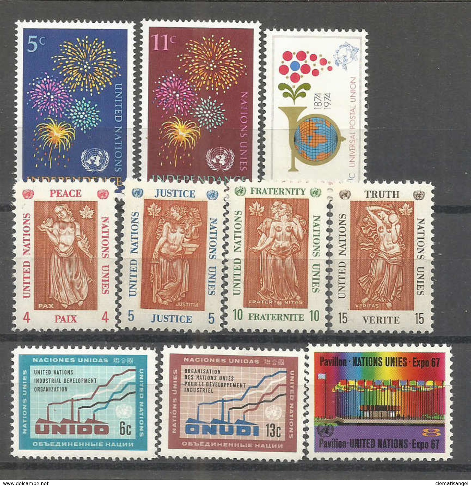 173u * VEREINTE NATIONEN * VIER AUSGABEN * POSTFRISCH *!! - Unused Stamps