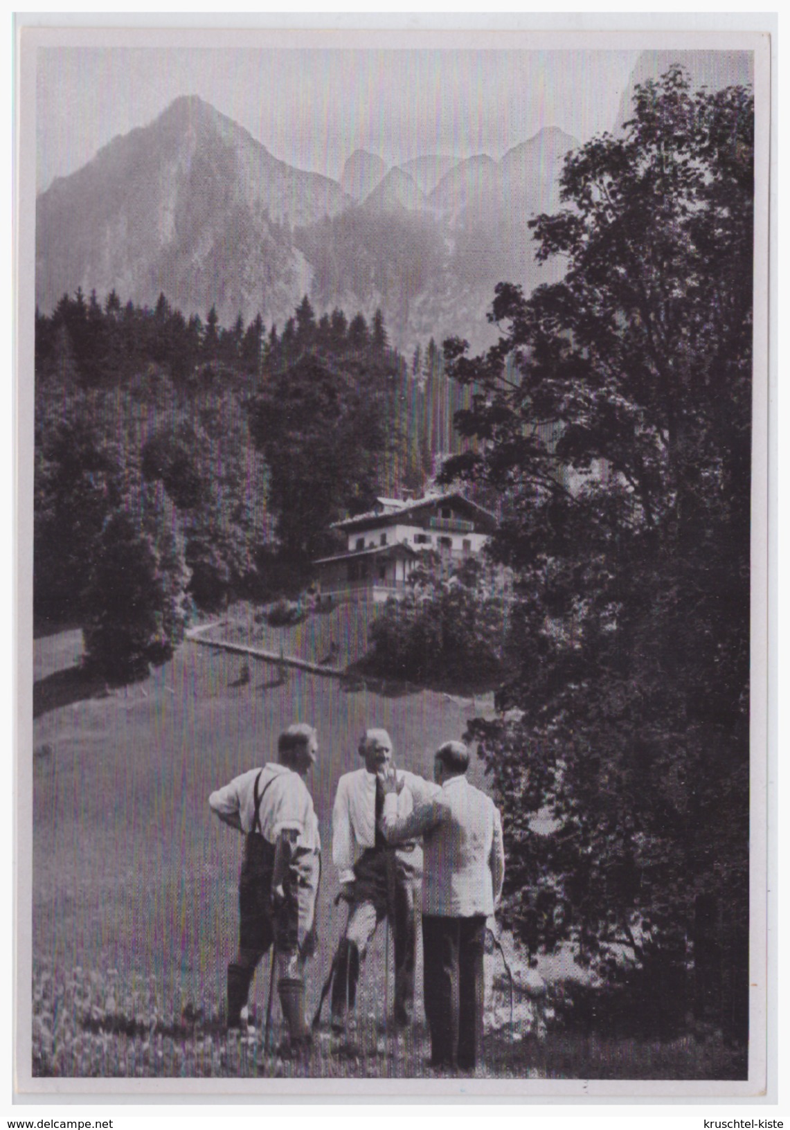 DT- Reich (000384) Propaganda Sammelbild Adolf Hitler Bild 39, Spaziergang Auf Dem Obersalzberg - Briefe U. Dokumente