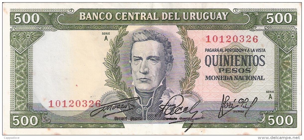 URUGUAY   500 Pesos   ND (1967)   P. 48a - Uruguay