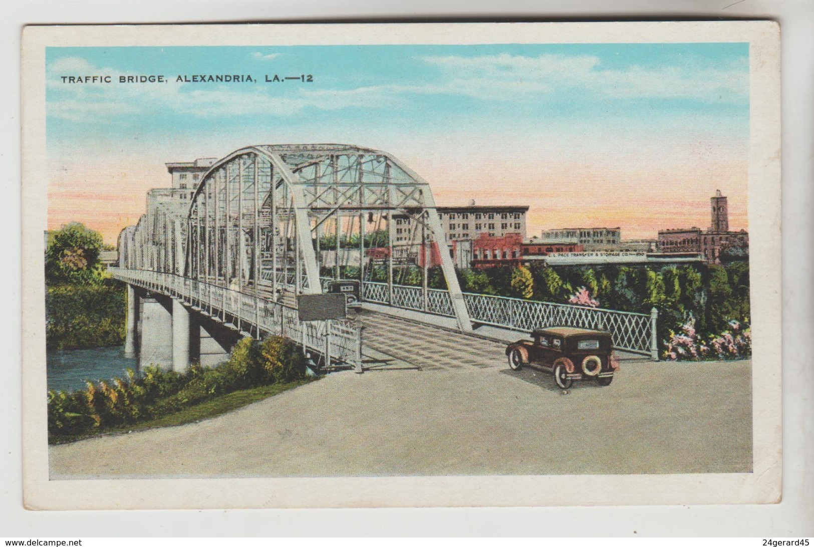 CPSM ALEXANDRIA -Etats Unis-Virginie) - Traffic Bridge Alexandria-Pineville U.S Highway 71 - Alexandria