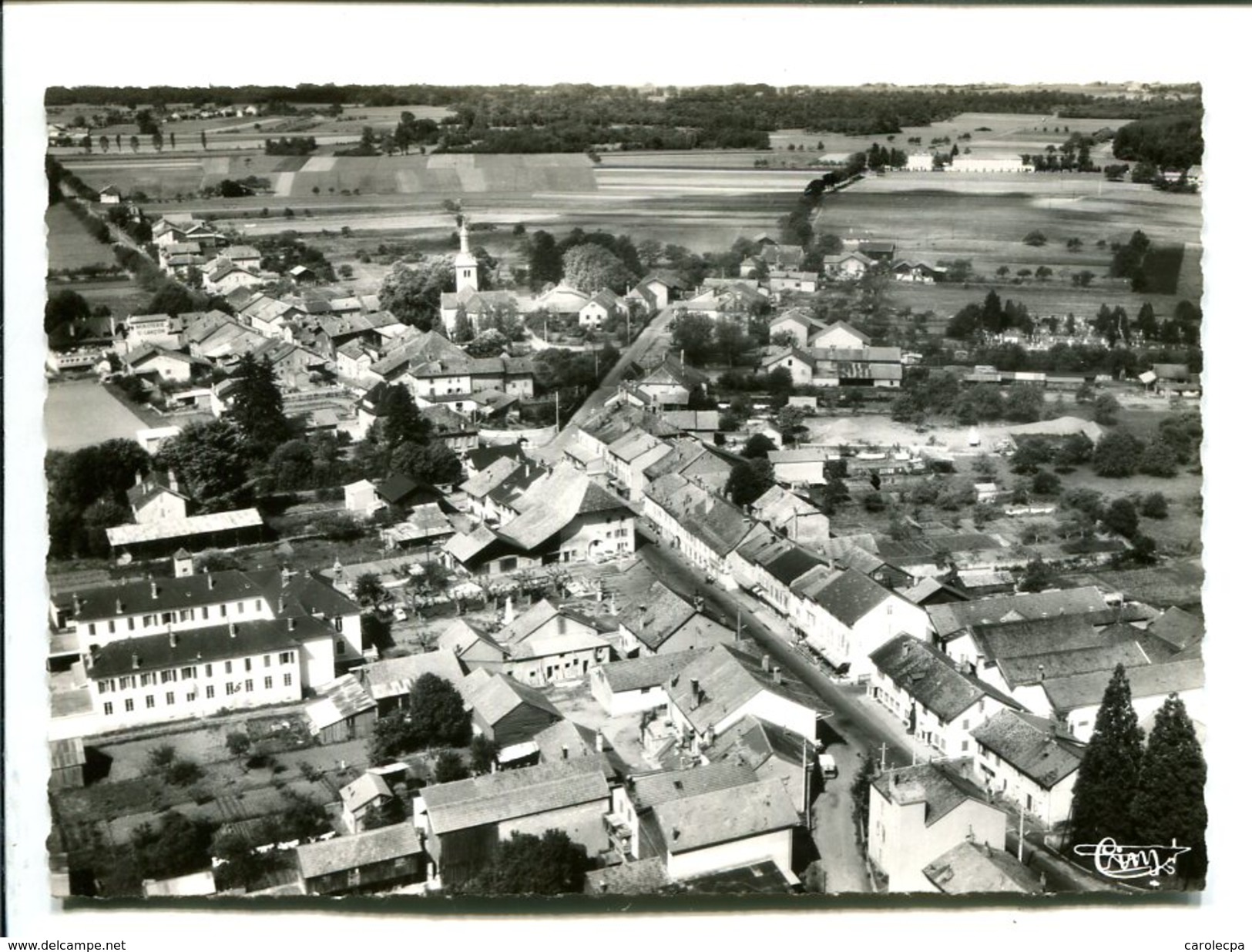 CP - DOUVAINES  (74)VUE GENERALE AERIENNE - Douvaine