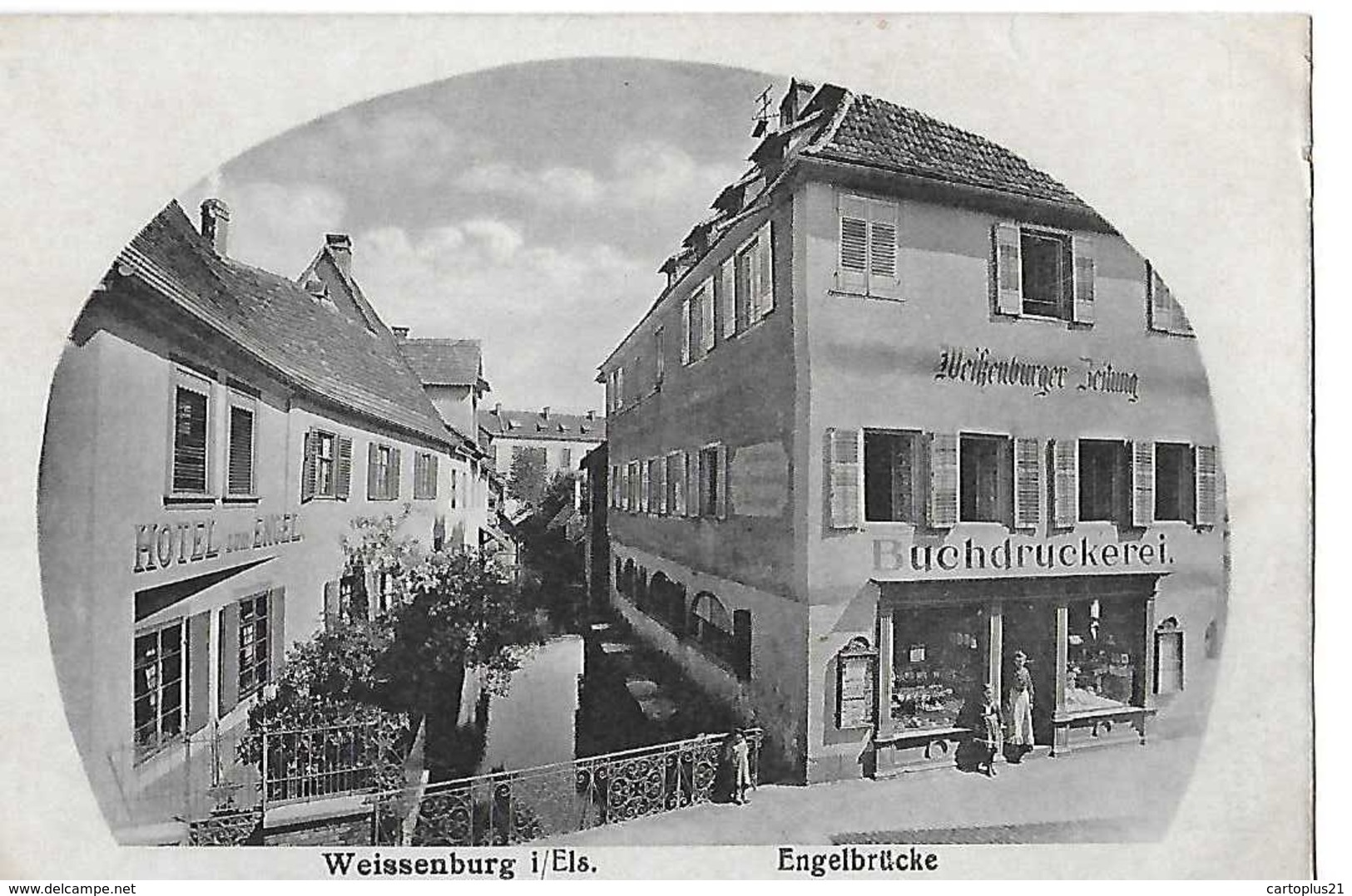 WEISSENBURG   ENGELBRUCKE  MAGASIN  HOTEL ENGEL    DEPT 67 - Wissembourg