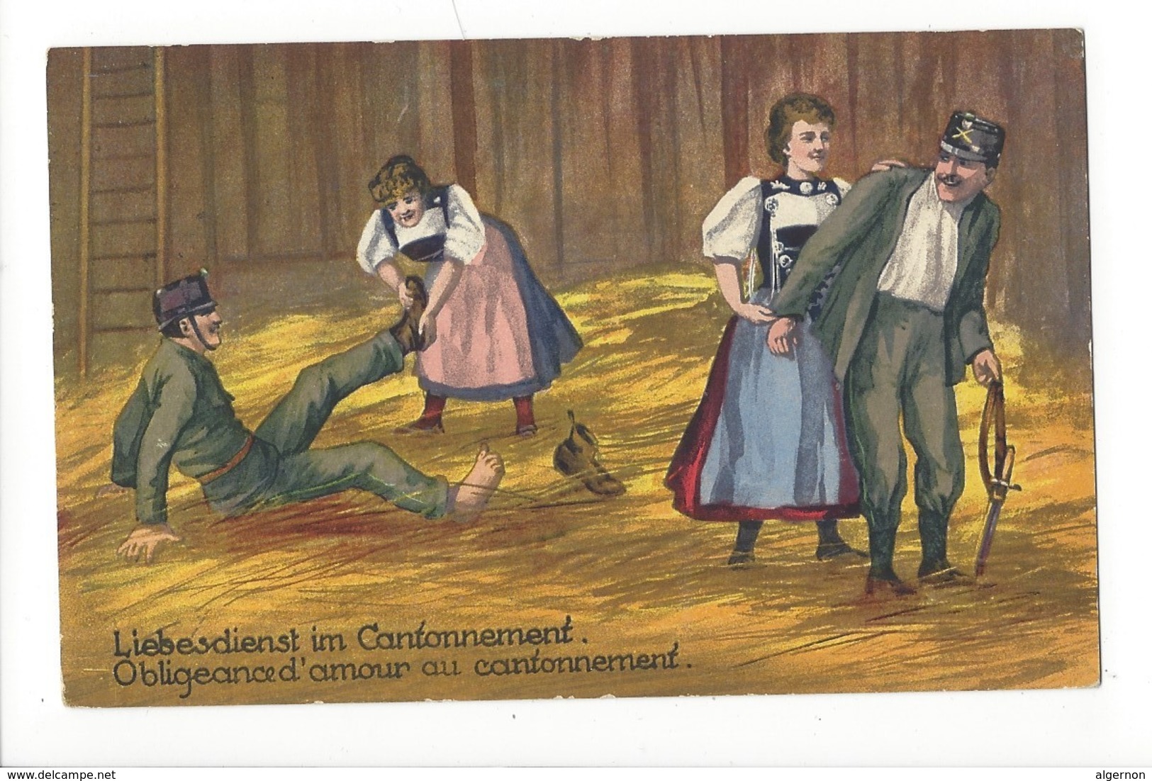 16455 - Obligeance D'amour Au Cantonnement /  Liebesdienst Im Cantonnement - Coppie