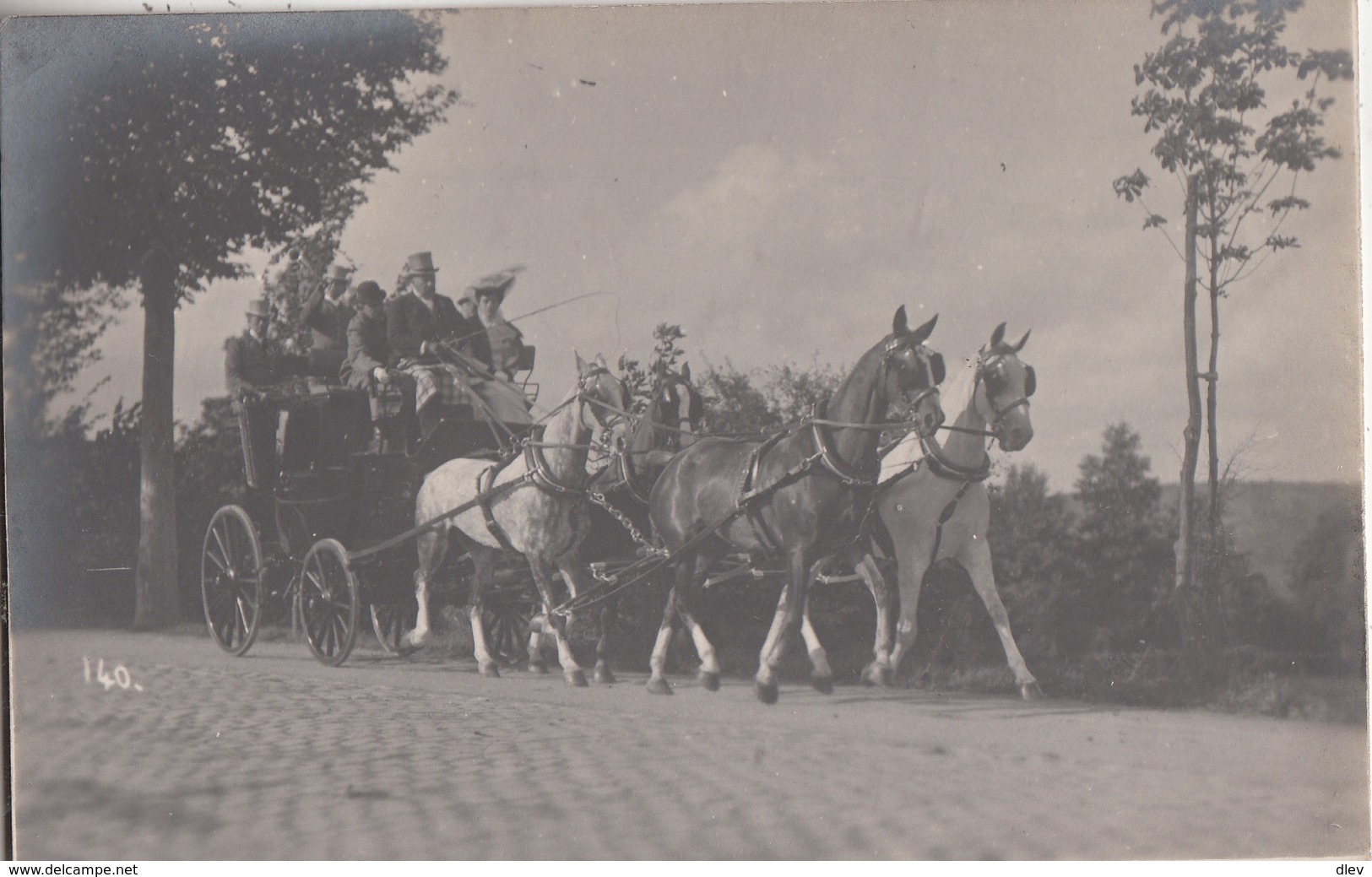 Attelage De Chevaux - Animée - à Situer - Paardenkoets - Te Situeren - Carte-photo - Fotokaart - Autres & Non Classés