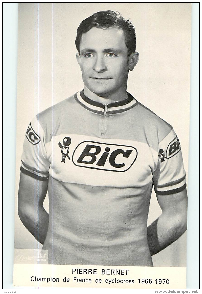 Pierre BERNET, Champion De France De Cyclocross 1965 - 1970. Cyclisme. 2 Scans. Bic - Cycling