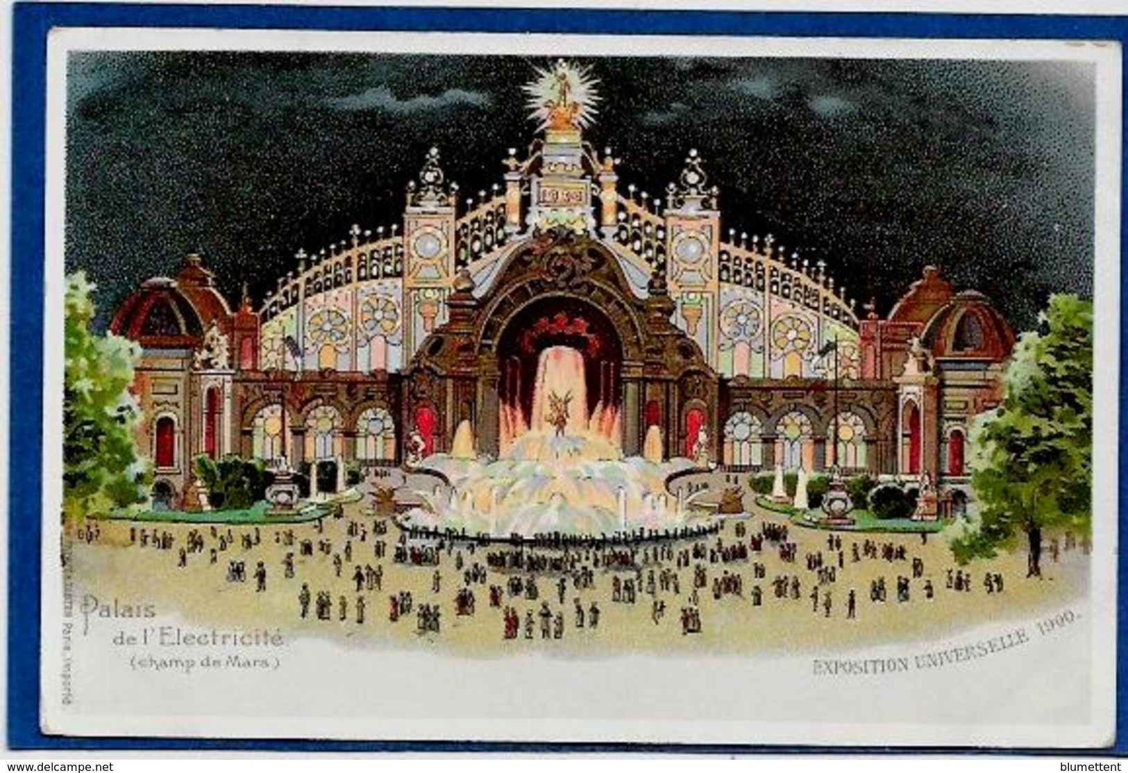 CPA Exposition Universelle 1900 PARIS Non Circulé Dos Non Séparé Palais De L'électricité - Ausstellungen