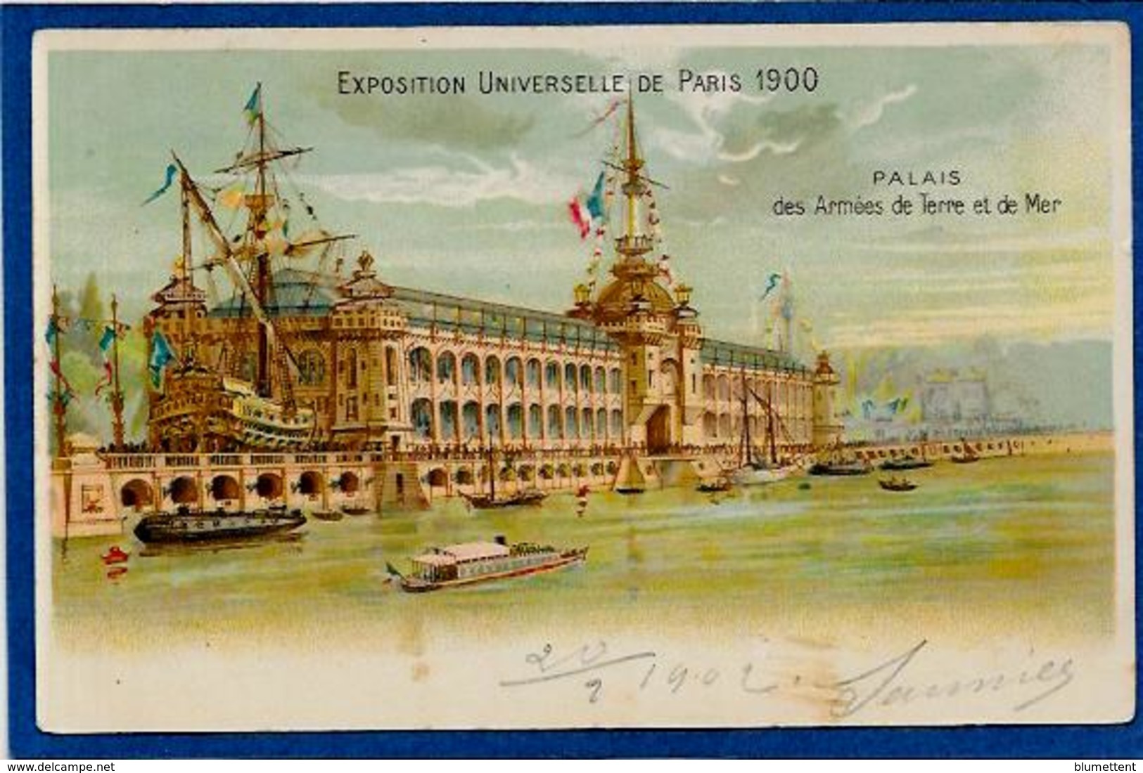 CPA Exposition Universelle 1900 PARIS Circulé Dos Non Séparé - Exhibitions