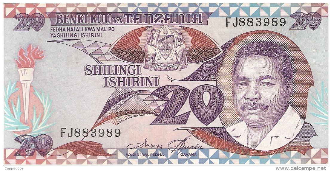 TANZANIE   20 Shilingi   ND (1987)   Sign.3   P. 15   UNC - Tanzania