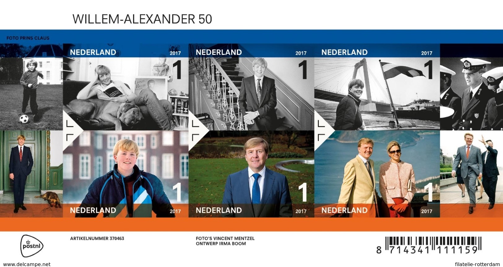 Nederland / The Netherlands - Postfris / MNH - Sheet 50e Verjaardag Willem-Alexander 2017 PRE-ORDER! - Ongebruikt