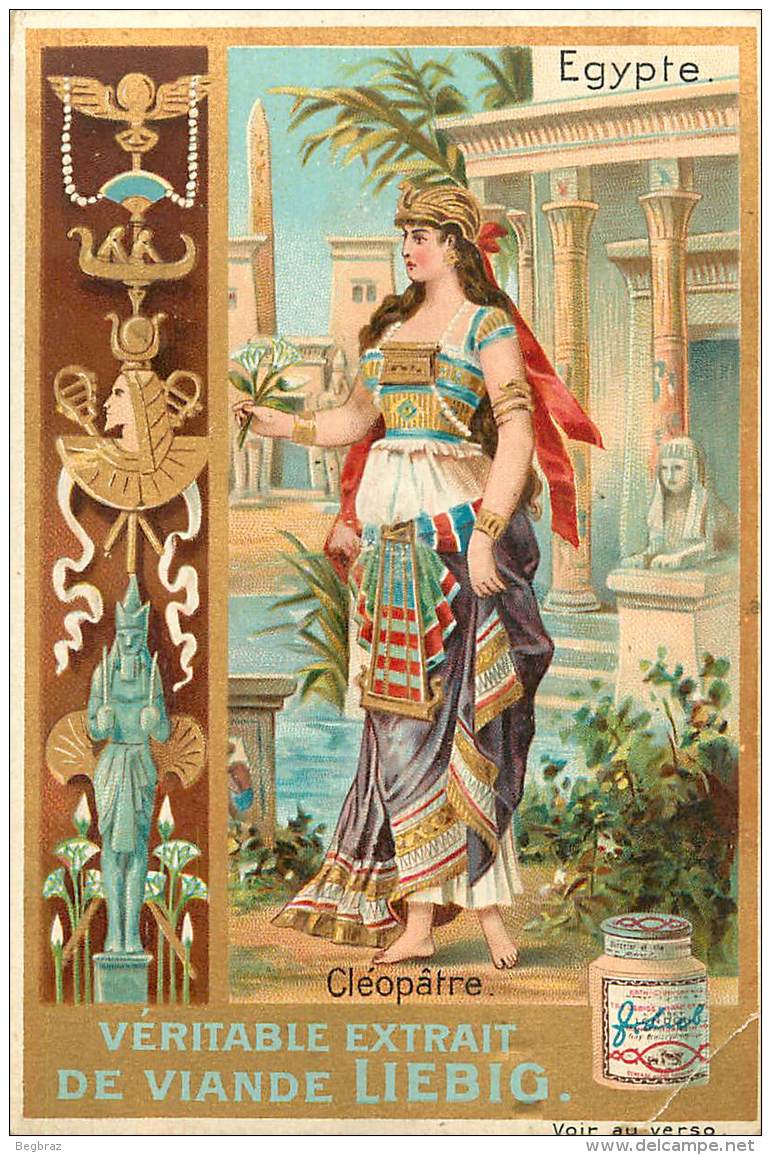 CHROMO   LIEBIG     CLEOPATRE   L EGYPTE - Liebig