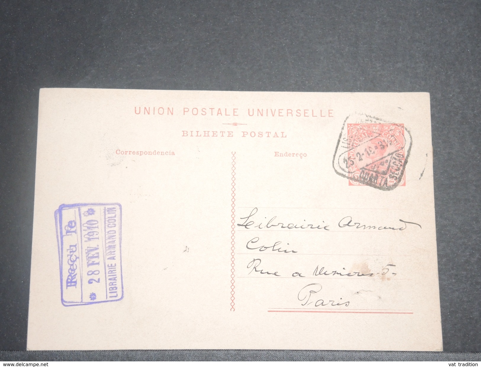 PORTUGAL - Entier Postal De Lisbonne Pour Paris En 1910 - A Voir - L 6229 - Ganzsachen