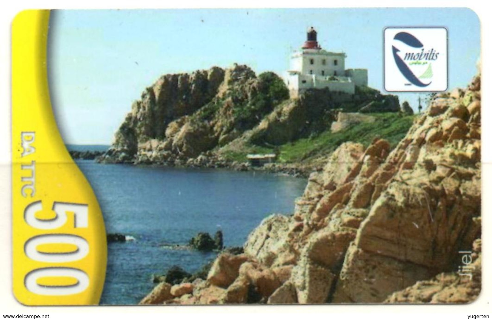 Phonecard Télécarte Algérie Algeria Jijel Phare Lighthouse Leuchtturm Phares Lighthouses Faro Lanterna Fyr Telefonkarte - Algerien