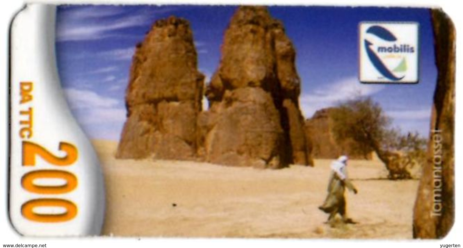 Phonecard Télécarte Mobilis Algérie Algeria - Tamanrasset Desert Sahara Telefonkarte Telefonica - Algérie