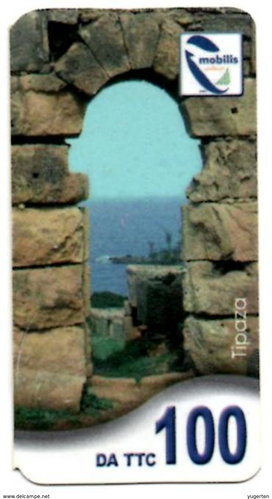 Phonecard Télécarte Mobilis Algérie Algeria - Tipaza Tipasa Roman Ruins Telefonkarte Telefonica - Algerien