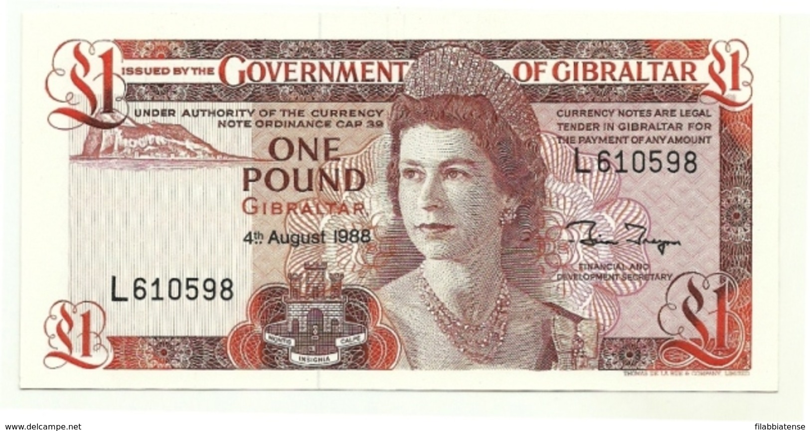 Gibilterra - 1 Pound 1988    +++++++ - Gibraltar