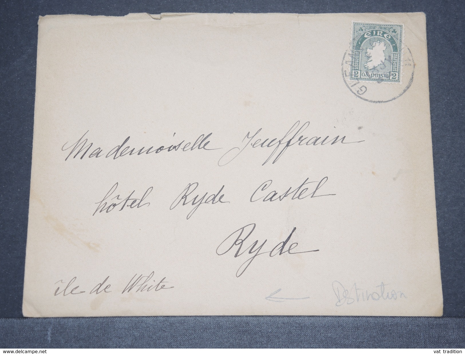 IRLANDE - Enveloppe Pour L 'île De Wright En 1936 - A Voir - L 6304 - Briefe U. Dokumente