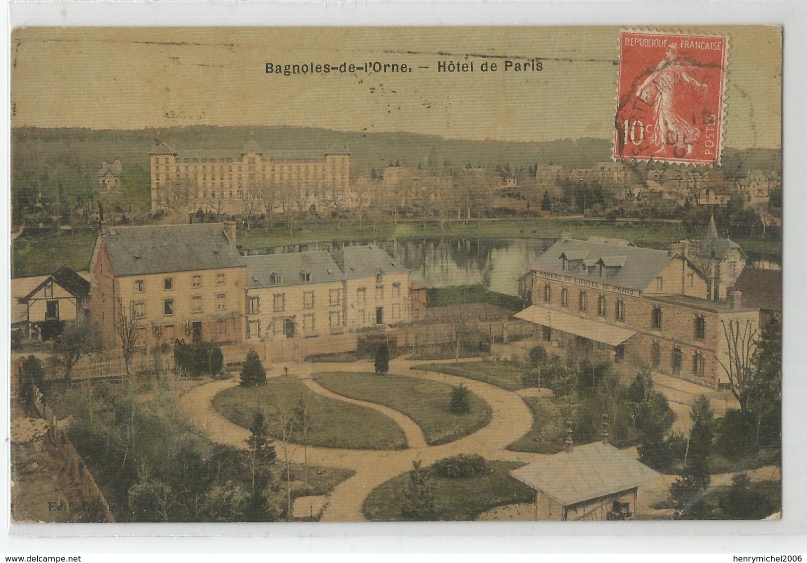 61 Bagnoles De L'orne - Hotel De Paris Carte Toilée - Bagnoles De L'Orne