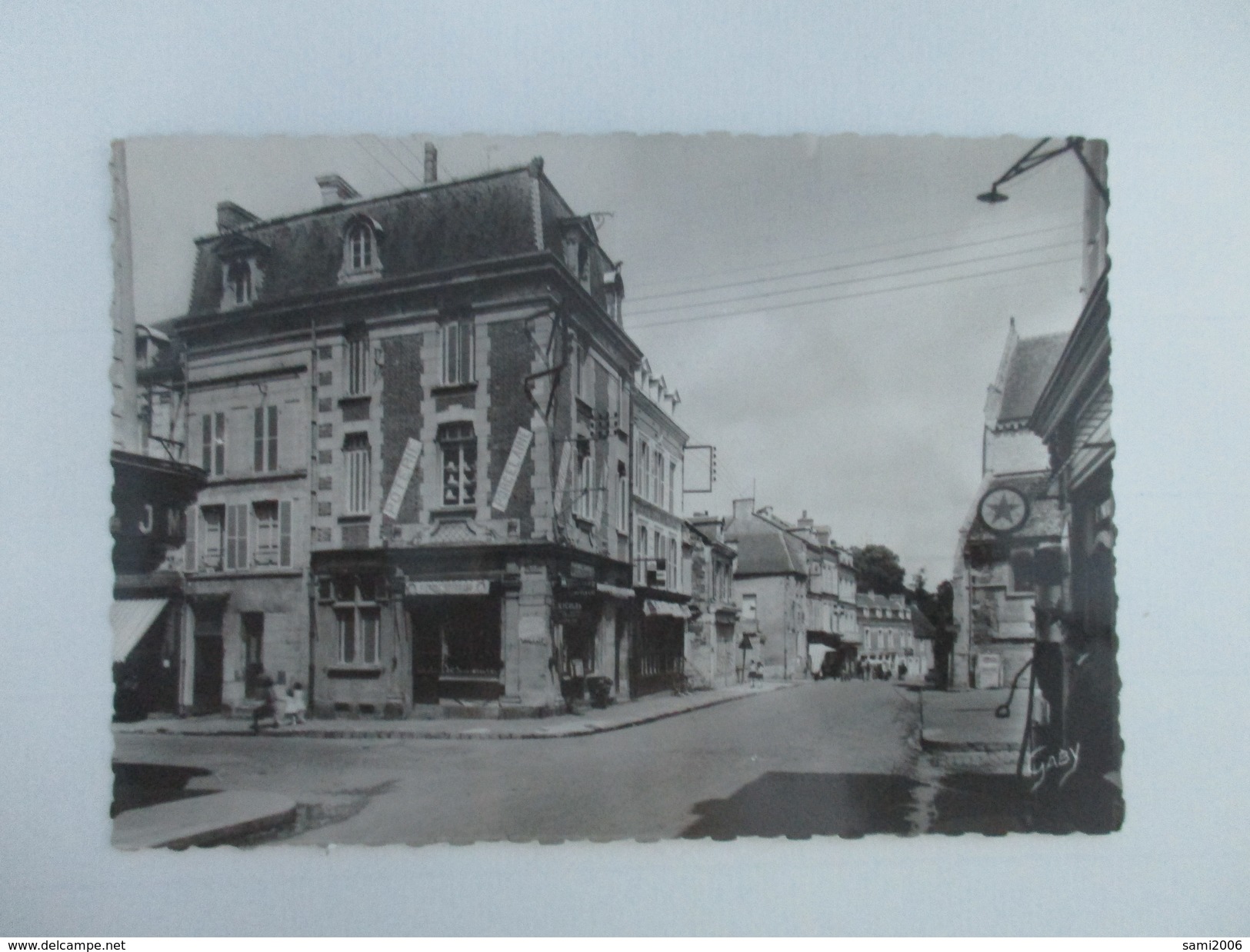 CPA PHOTO 14 THURY HARCOURT RUE DE CAEN COMMERCE - Thury Harcourt