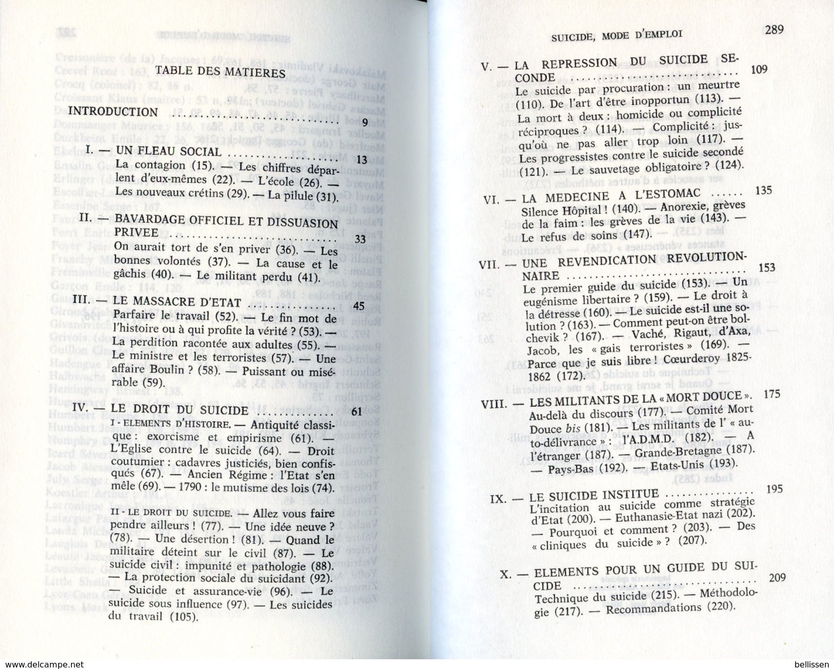 Suicide Mode D'emploi Par Claude GUILLON Et Yves LE BONNIEC, Ed. Alain Moreau Edition De 1985 - Autres & Non Classés