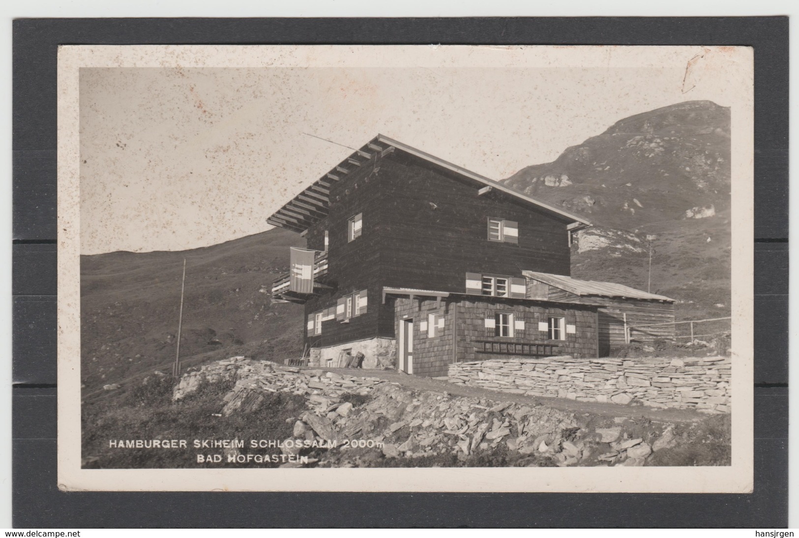 STM182 POSTKARTE JAHR 1954 BAD HOFGASTEIN HAMBURGER SKIHEIM Schossalm GEBRAUCHT - Bad Hofgastein