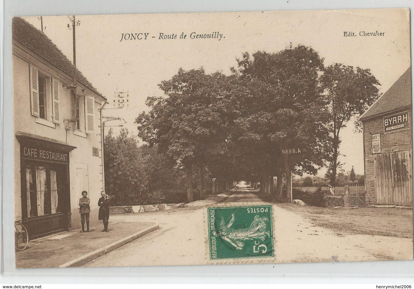 71 Saone Et Loire - Joncy Route De Genouilly Café Restaurant - Autres & Non Classés