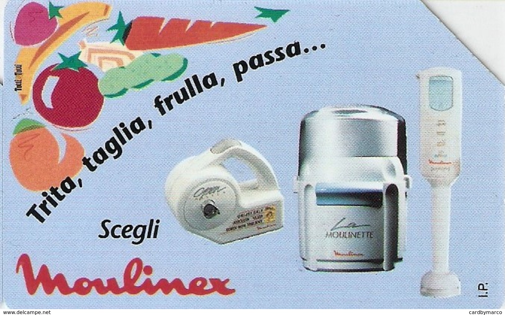 *ITALIA: MOULINEX* - Spezzatura SIP Usata Bilingue (AA44) - Öff. Gedenkausgaben