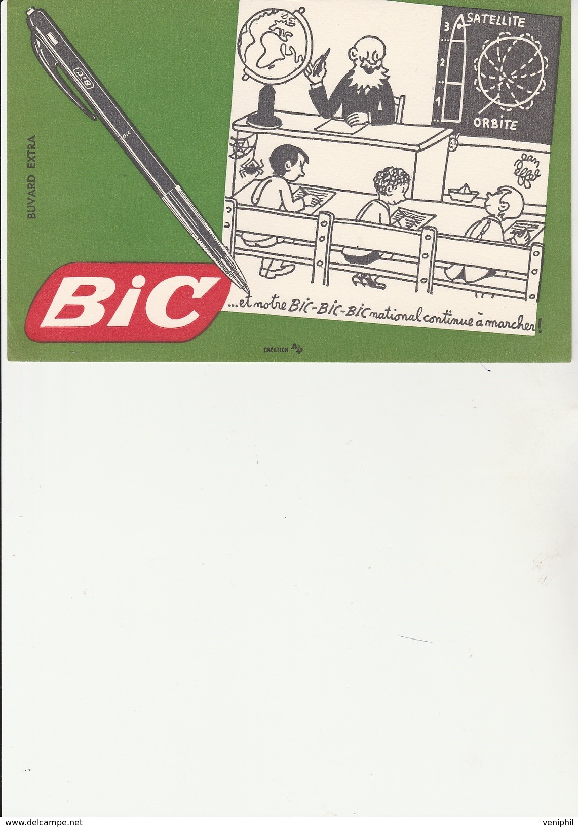 BUVARD " BIC "  DESSIN DE JEAN EIFFEL - Papeterie