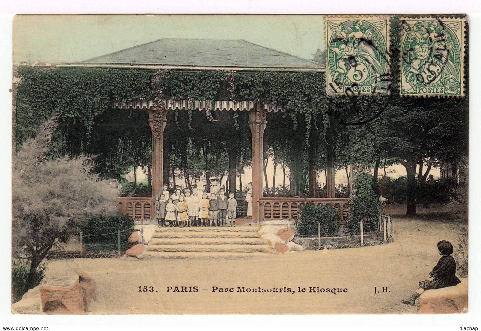 Paris. Parc Montsouris. Le Kiosque. (1331) - Parques, Jardines