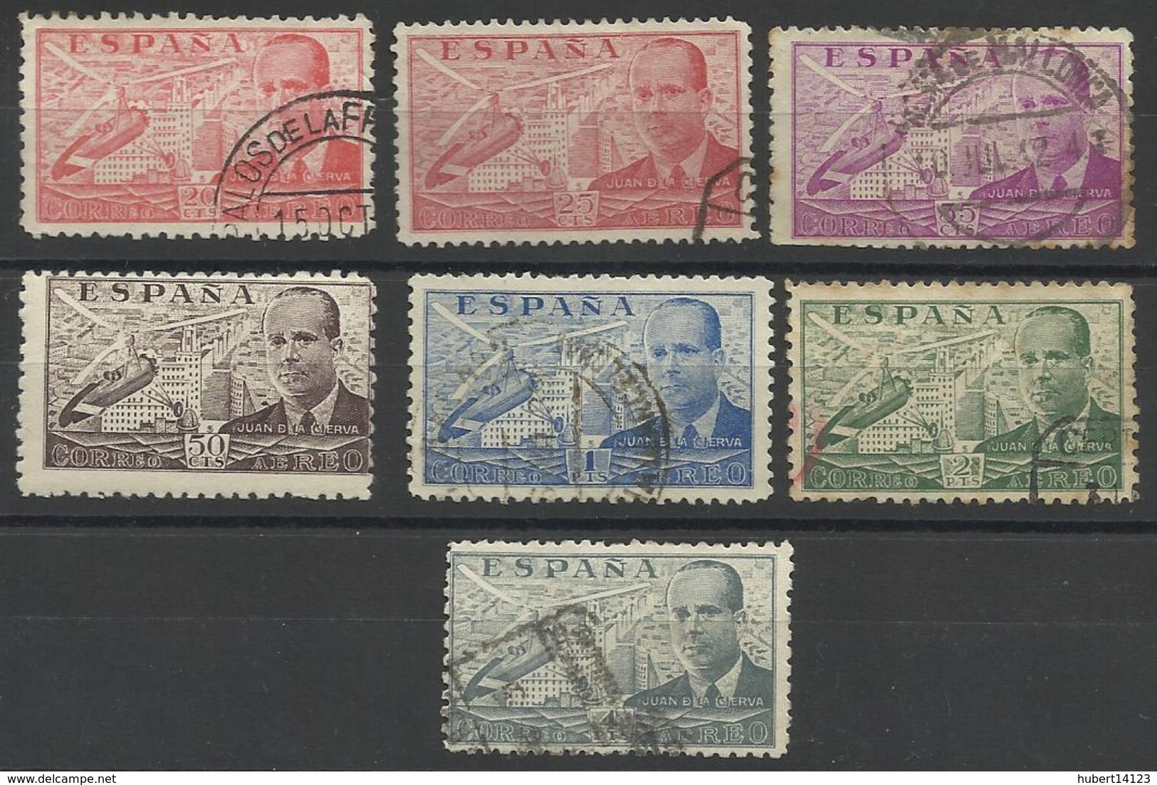 Espagne PA N° 195 à 201 De 1939 POSTE AERIENNE - Neufs