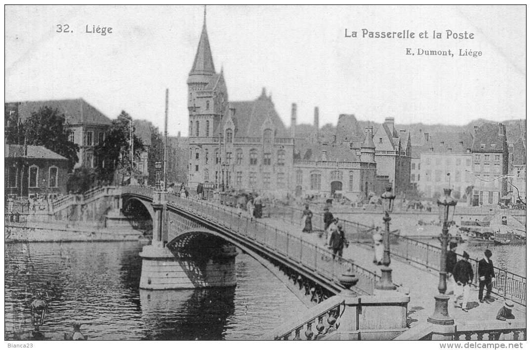 B34079 Liège - La Passerelle Et La Poste - Autres & Non Classés